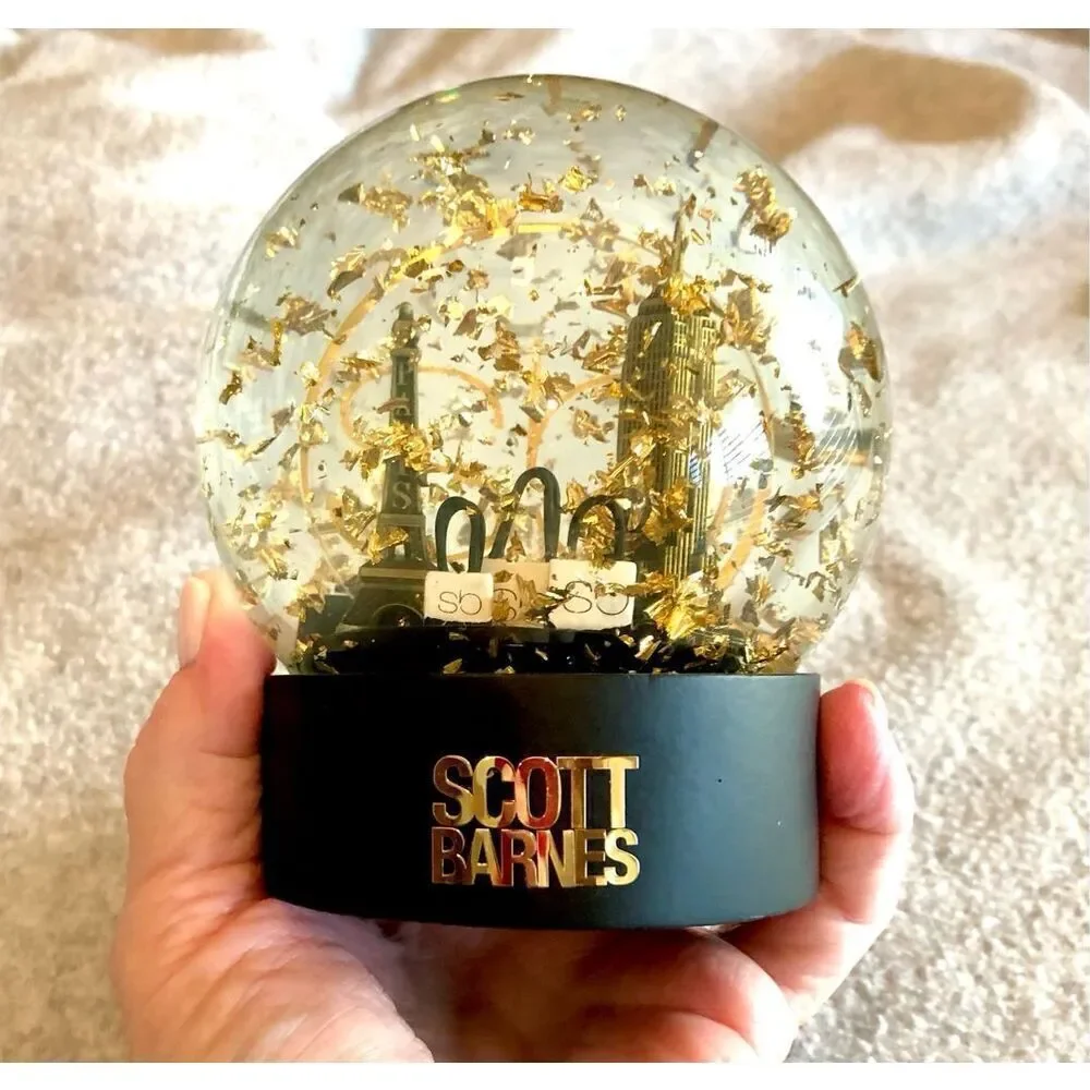SCOTT BARNES - 🎉HP🎉 NWT - Sparkling “Snow Globe”/Black Presentation Box/Lim. Ed.